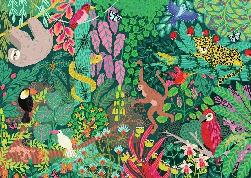 Puzzle 1000 Teile - Magical Rain Forrest