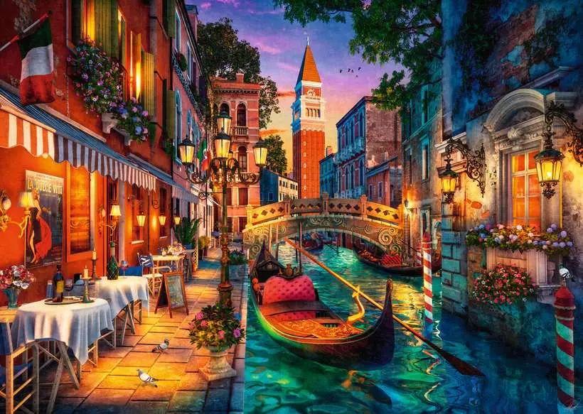 Puzzle 1000 Teile - Canal Cruise in Venice