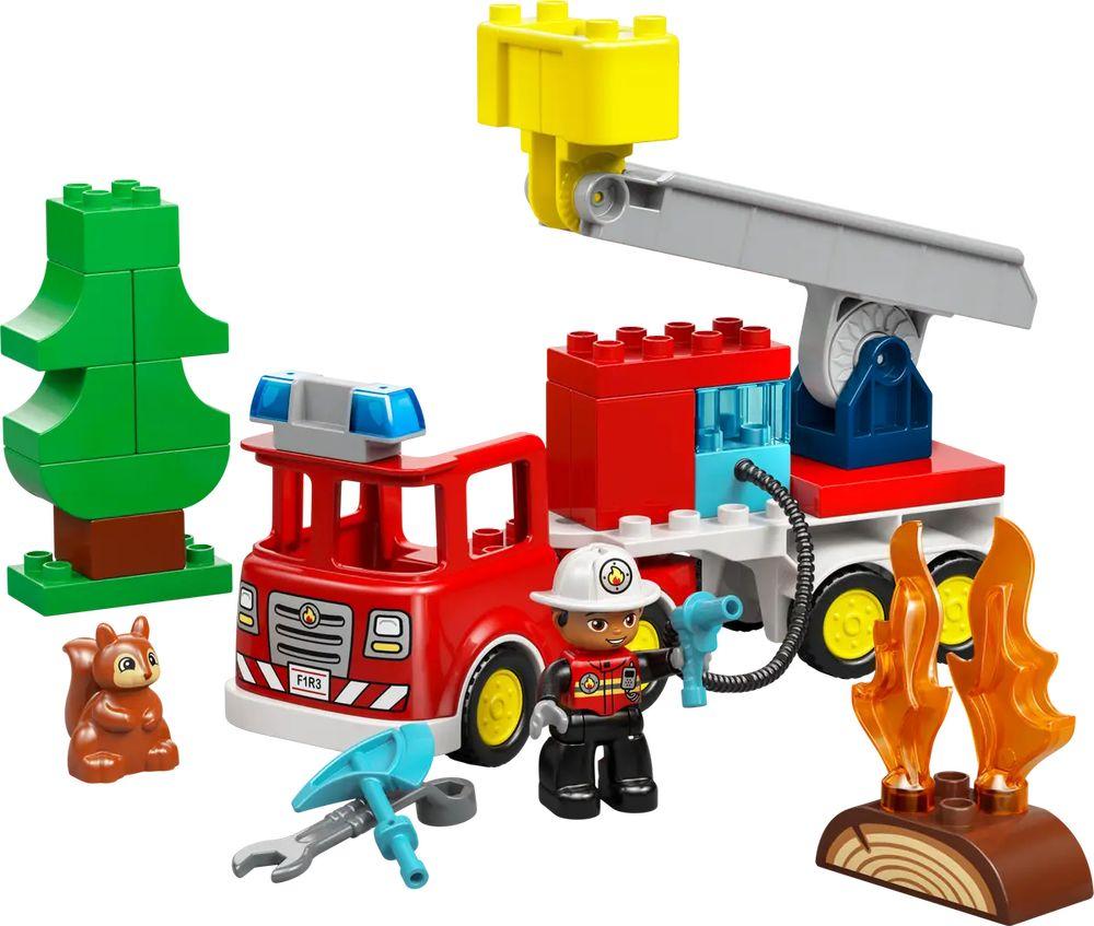 LEGO duplo Löschauto mit Schlauch und Feuerwehrmann
