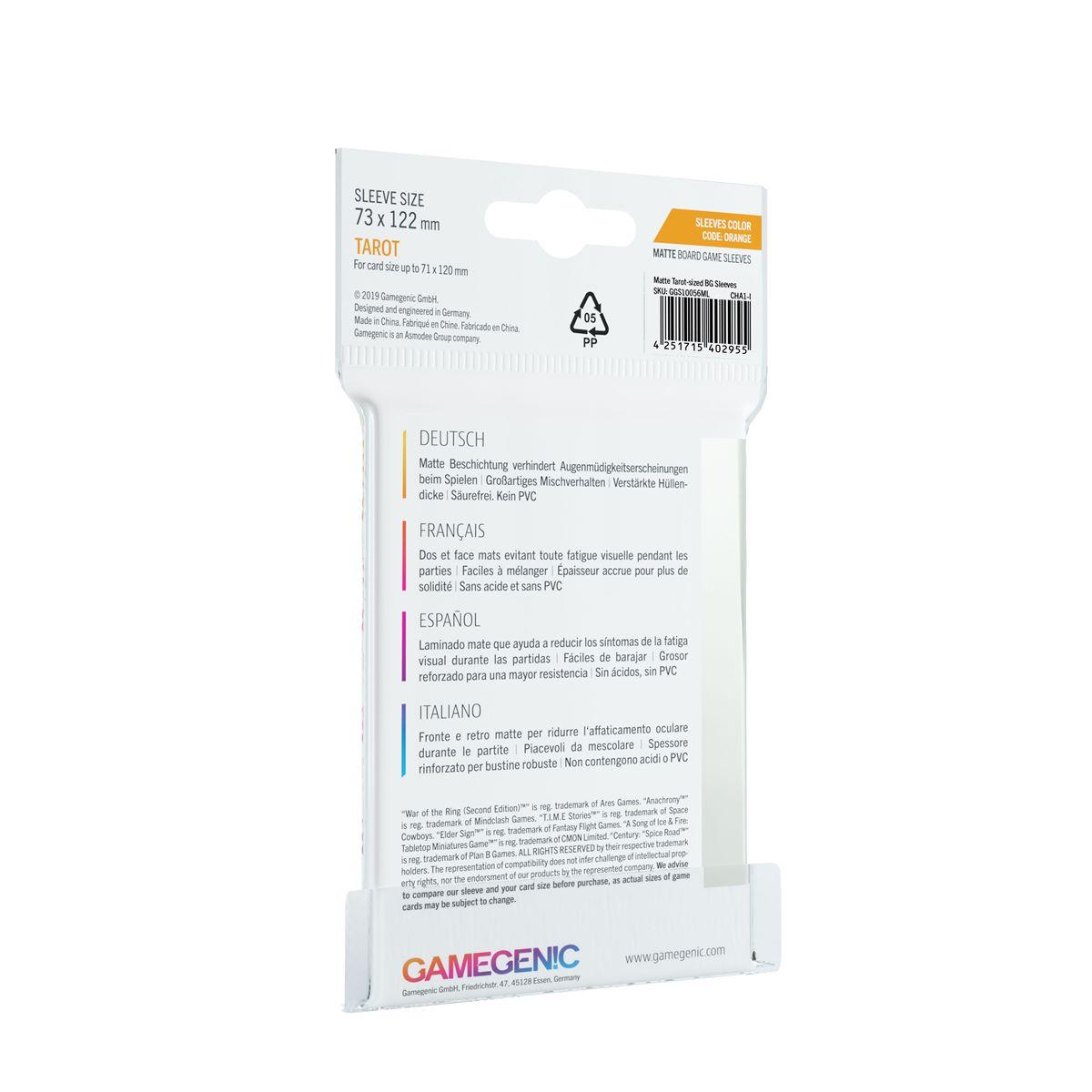 Gamegenic  Matte Board Game Sleeves - Tarot 71 x 122 mm (50)