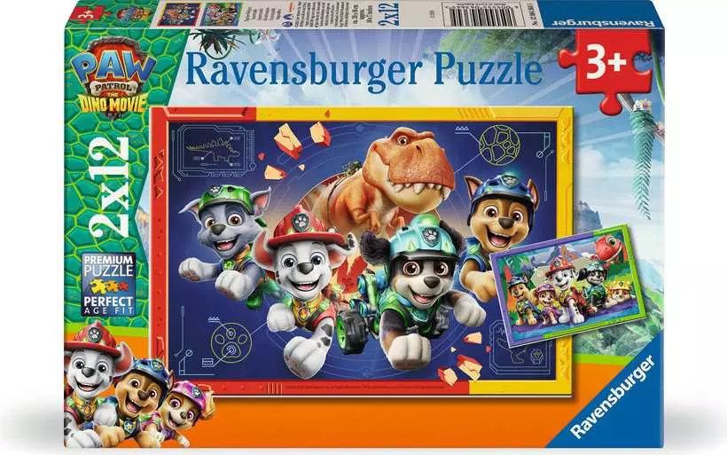 Kinderpuzzle 2x12 Teile - Paw Patrol 3 Dino Movie