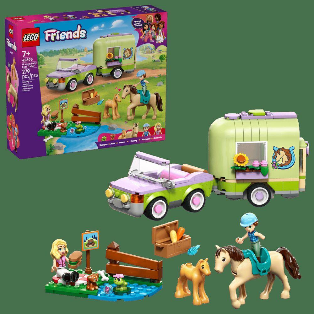 LEGO Friends Pferd und Fohlen mit Pferdeanhänger