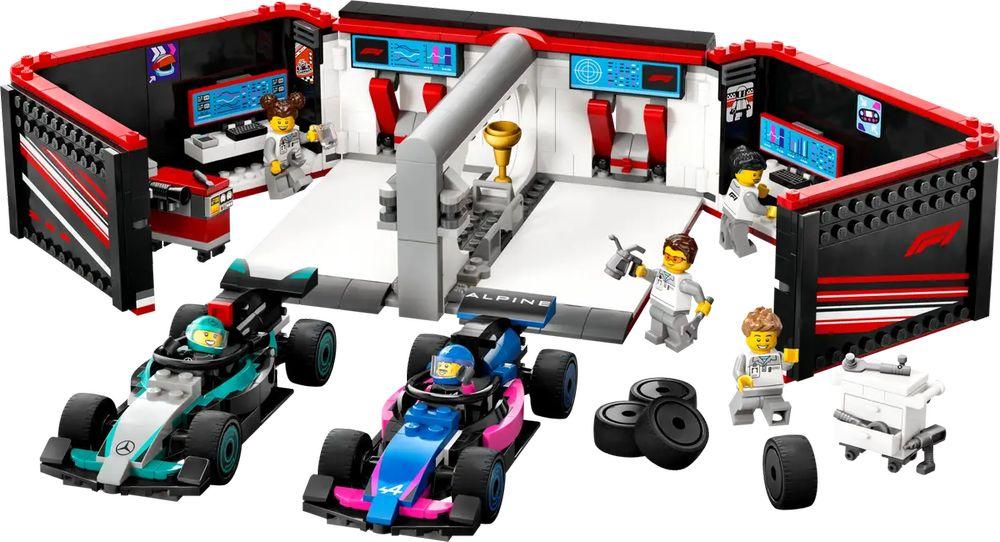 LEGO CITY F1 Garage mit Mercedes-AMG & Alpine Rennautos