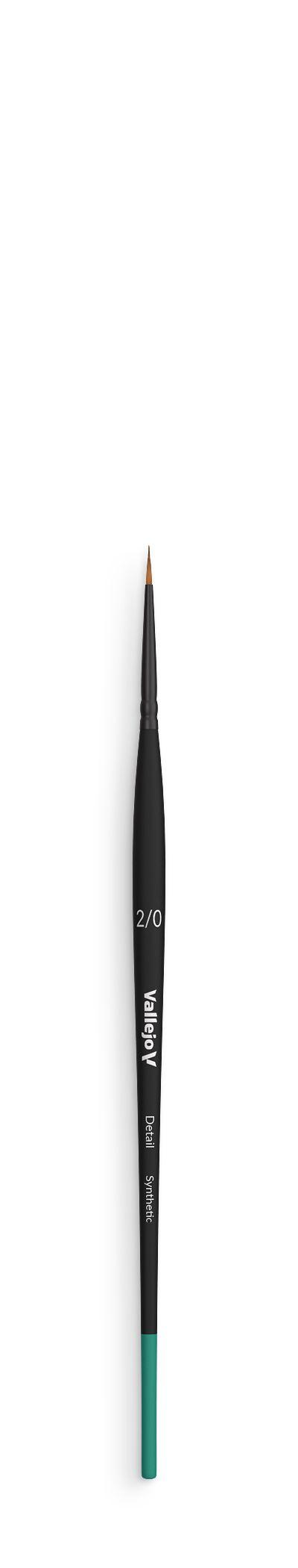 Round Synthetic Brush No. 2/0 - Detail