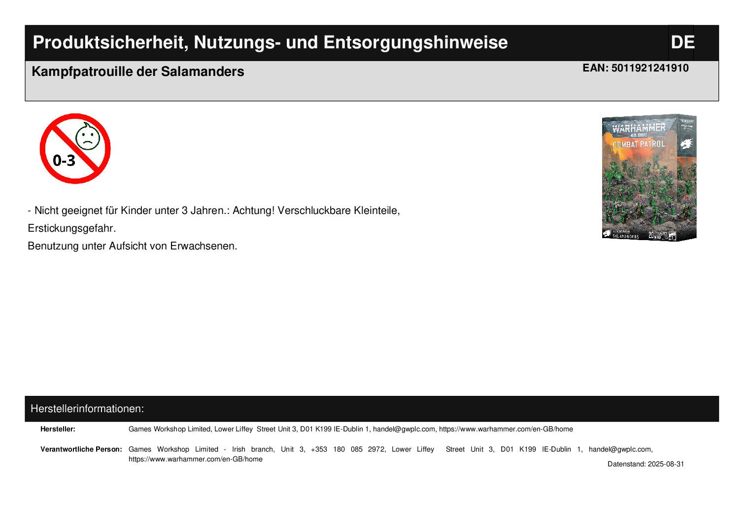 Kampfpatrouille der Salamanders