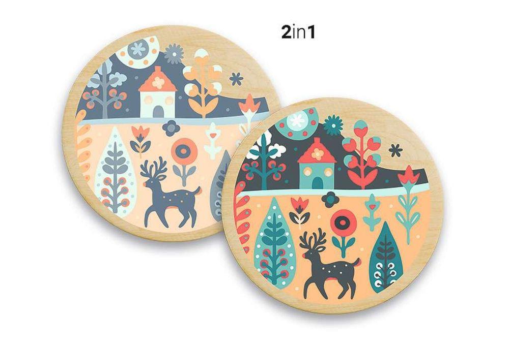 CreArt, Malen nach Zahlen Wooden - Winterruhe