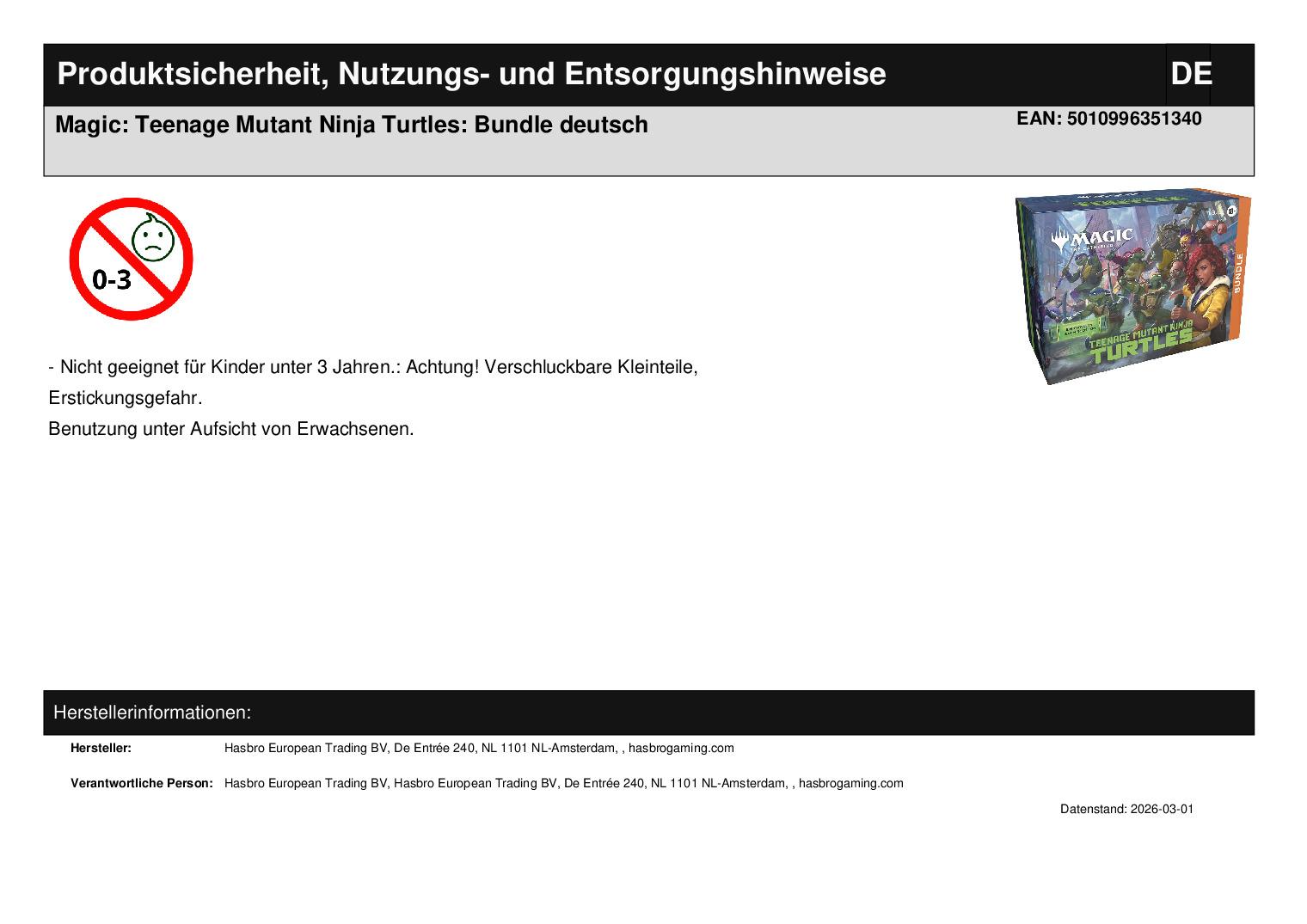 Magic: Teenage Mutant Ninja Turtles: Bundle deutsch