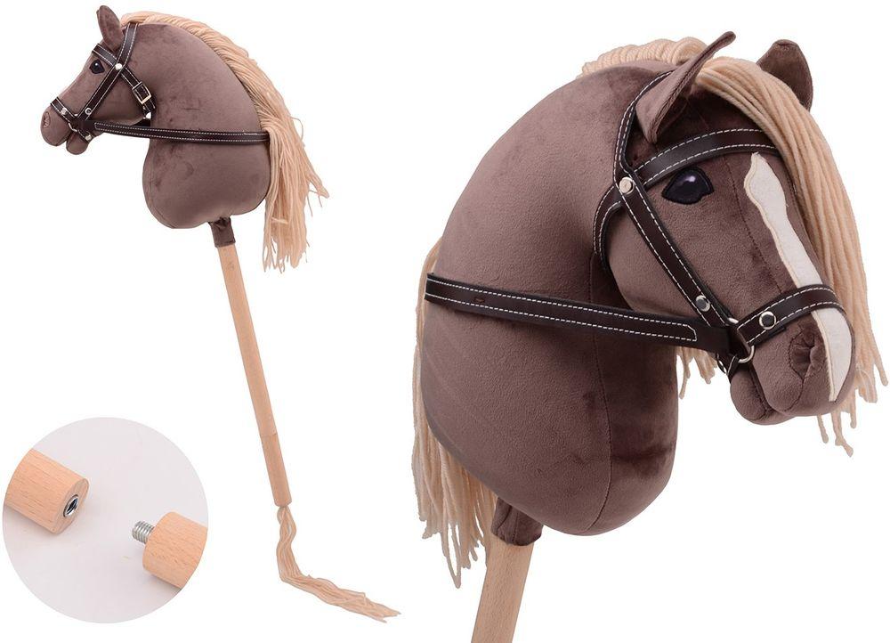 Holly Horse - Steckenpferd Deluxe mit kurzem Stock, ca. 80 cm