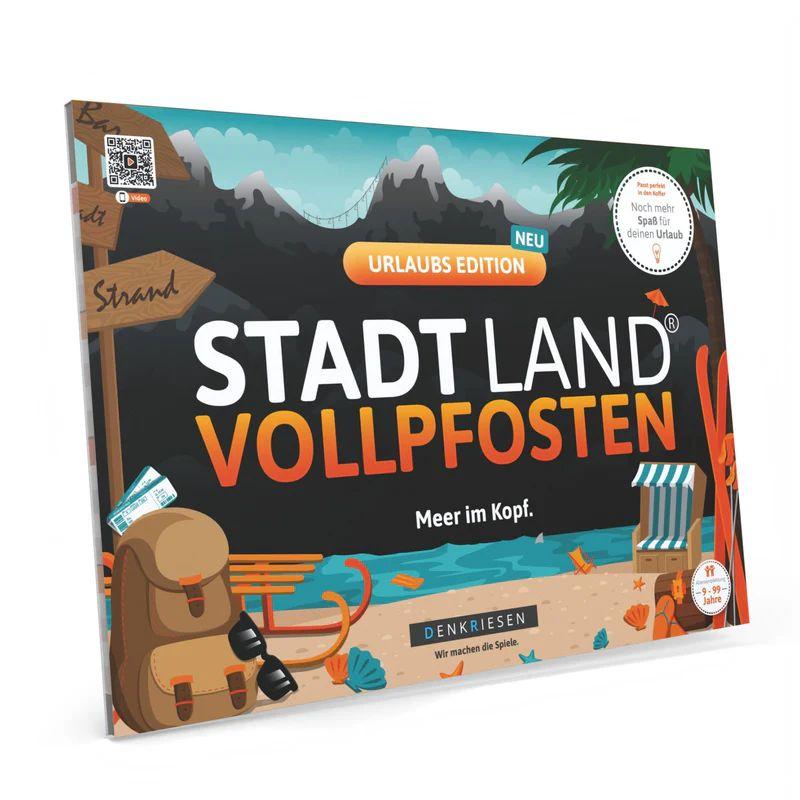 Stadt Land Vollpfosten® Spielblock - Urlaubs Edition