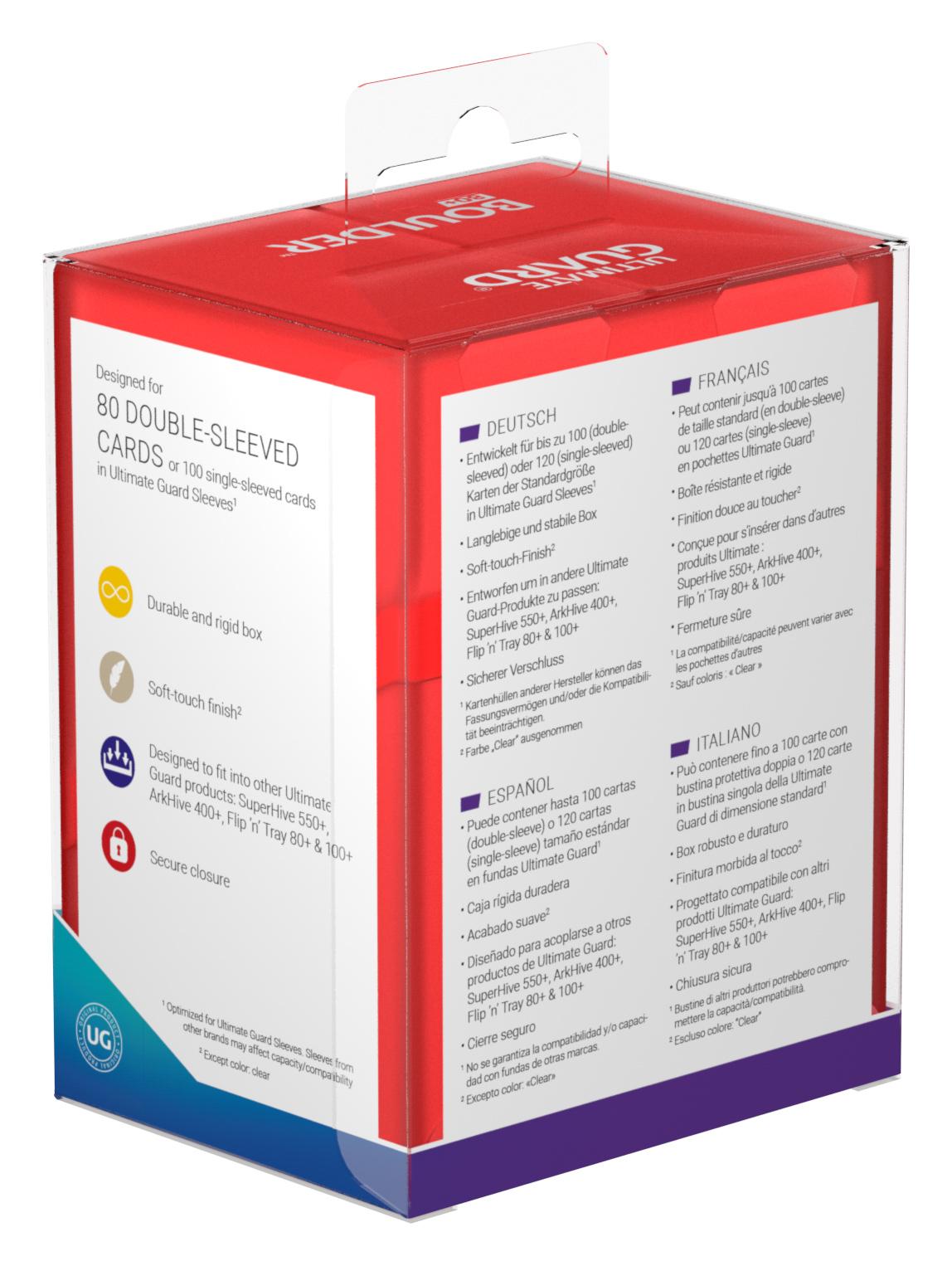 Ultimate Guard Boulder Deck Case 80+ Standardgröße Rubin