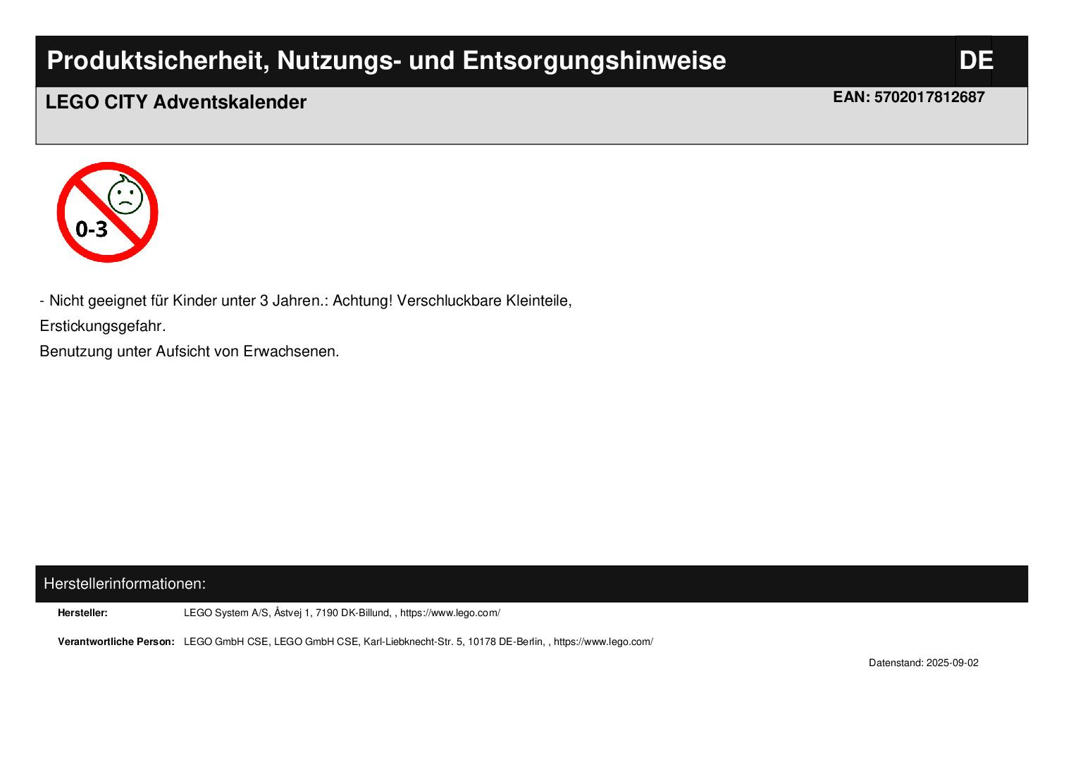 LEGO CITY Adventskalender