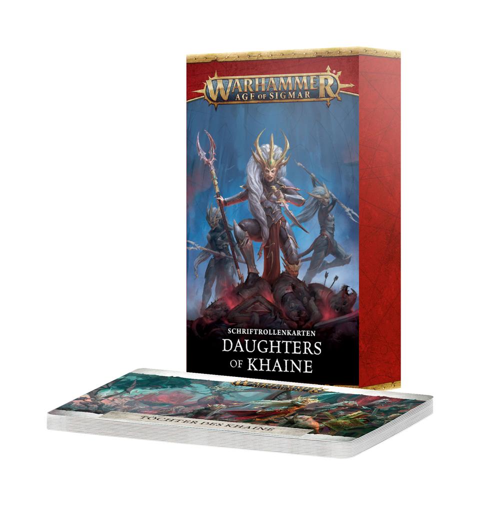 Warscroll Cards: Daughters of Khaine englisch