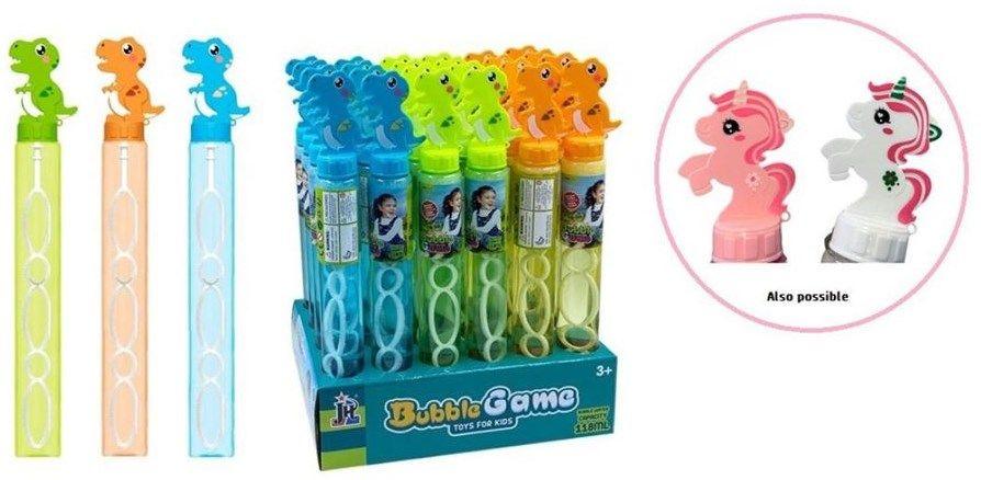 Seifenblasen blasendes 118 ml Einhorn und Dino