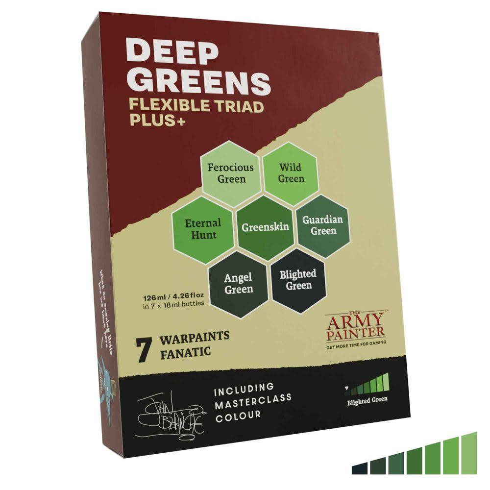 Army Painter  Deep Greens Flexible Triad Plus