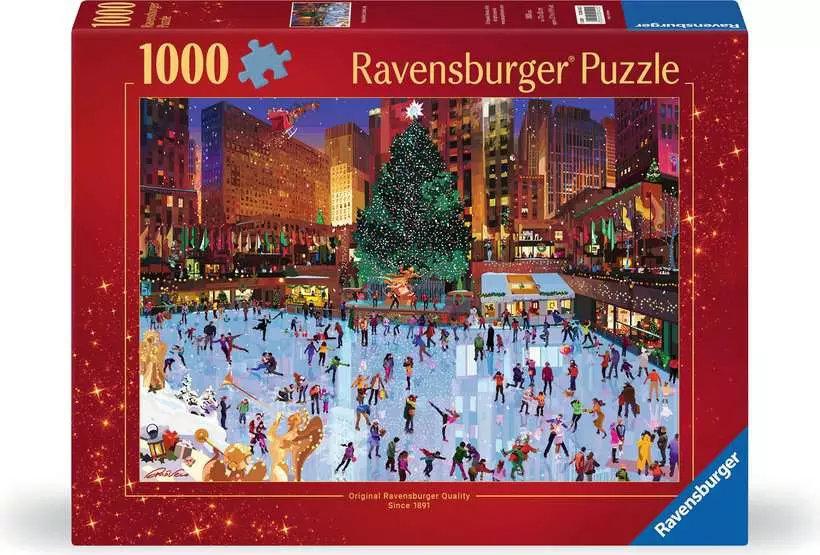 Puzzle 1000 Teile: Weihnachtszauber am Rockefeller Center