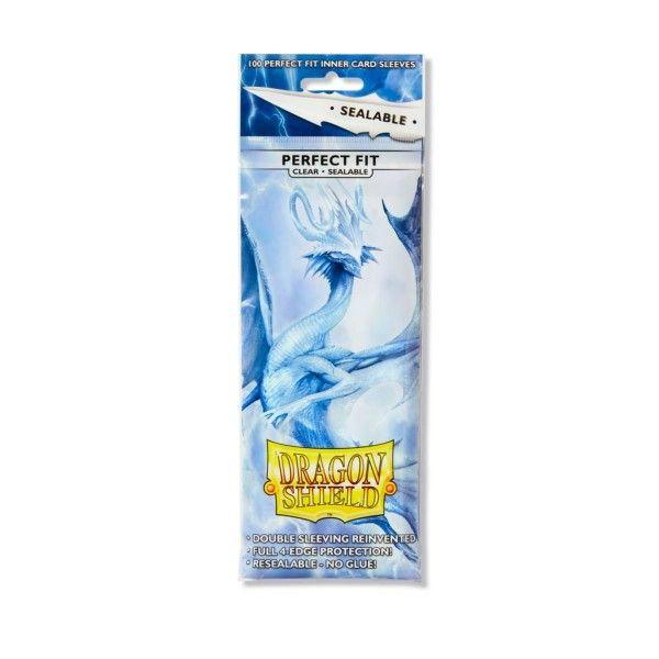 Dragon Shield: Perfect Fit Inner Sleeves - Sealable - Clear/Clear (100)