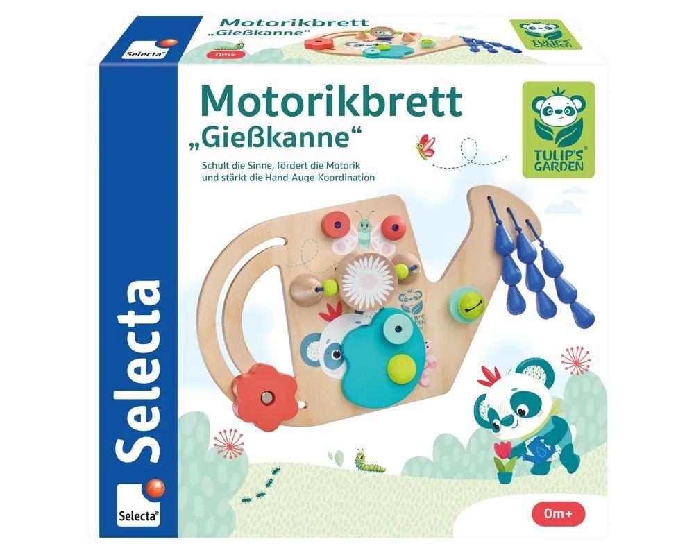 TULIP'S GARDEN by SELECTA® Babywelt: Motorikbrett Gießkanne, 25 cm