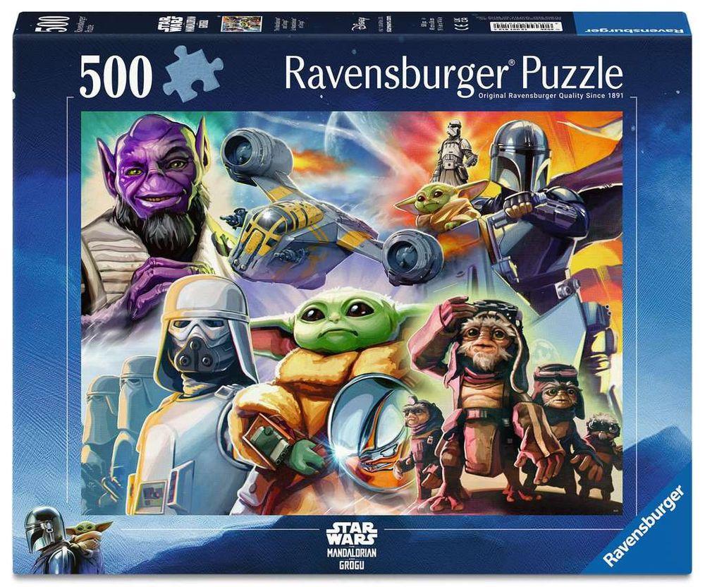Puzzle: Mandalorian and Grogu - 500 Teile