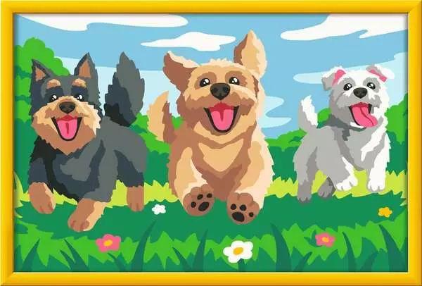 CreArt, Malen nach Zahlen Kinder Pfotenfreunde