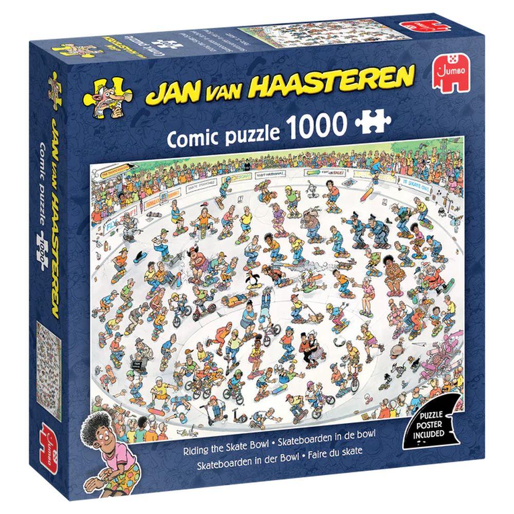Jan van Haasteren - Skateboarden in der Bowl (1000 Teile)