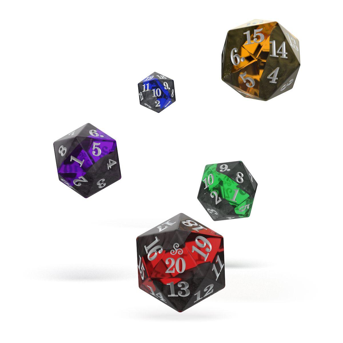 Oakie Doakie Dice W20 Spindown-Würfel Set Enclave (5)