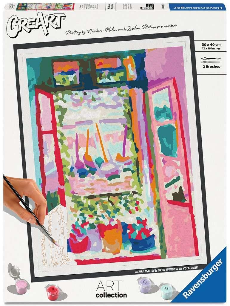 CreArt, Malen nach Zahlen Art Collection - Henri Matisse: Offenes Fenster in Collioure