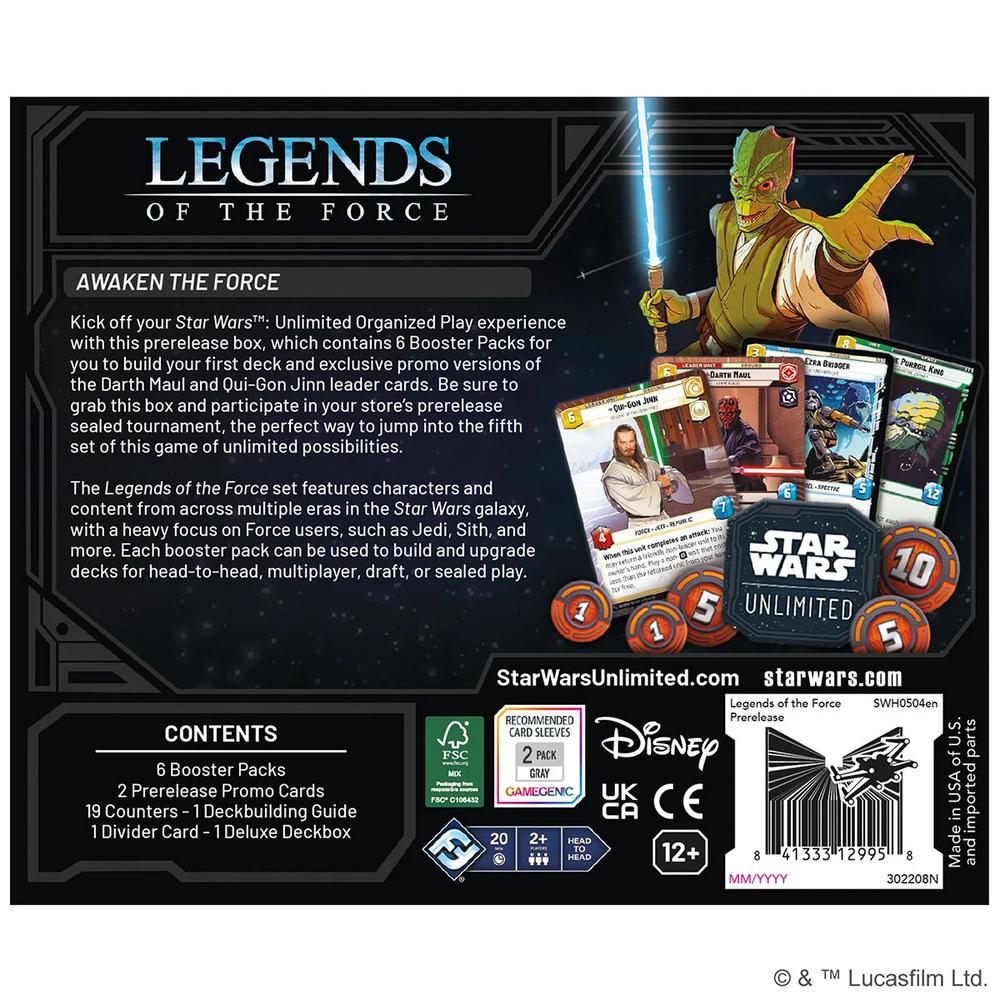 Star Wars: Unlimited - Legends of the Force (Prerelease Box) Star Wars: Unlimited - Legends of the Force (Prerelease Box)