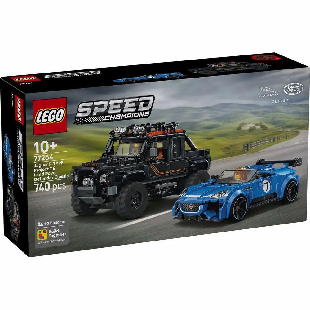 LEGO SPEED CHAMPIONS Jaguar Project 7 & Land Rover Defender