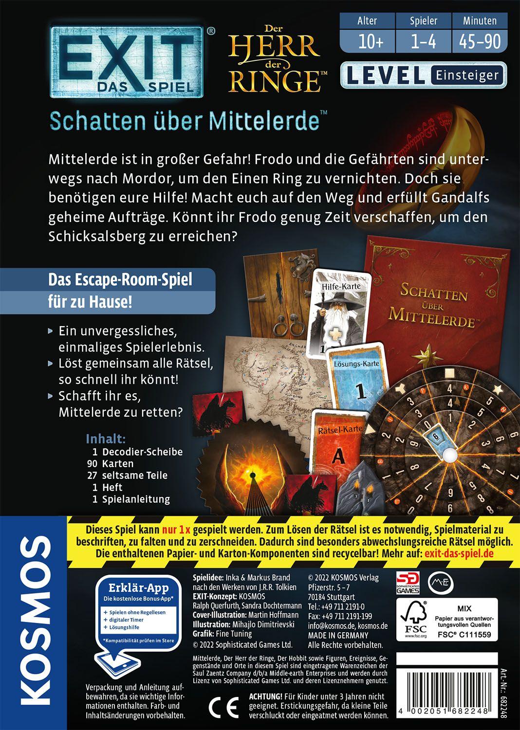 EXIT - Das Spiel: Der Herr der Ringe EXIT - Das Spiel: Der Herr der Ringe