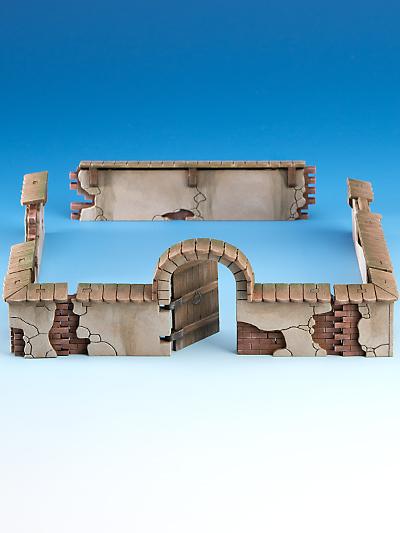 Freebooter Zubehör Freebooters City of Longfall - Mauern mit Tür #1