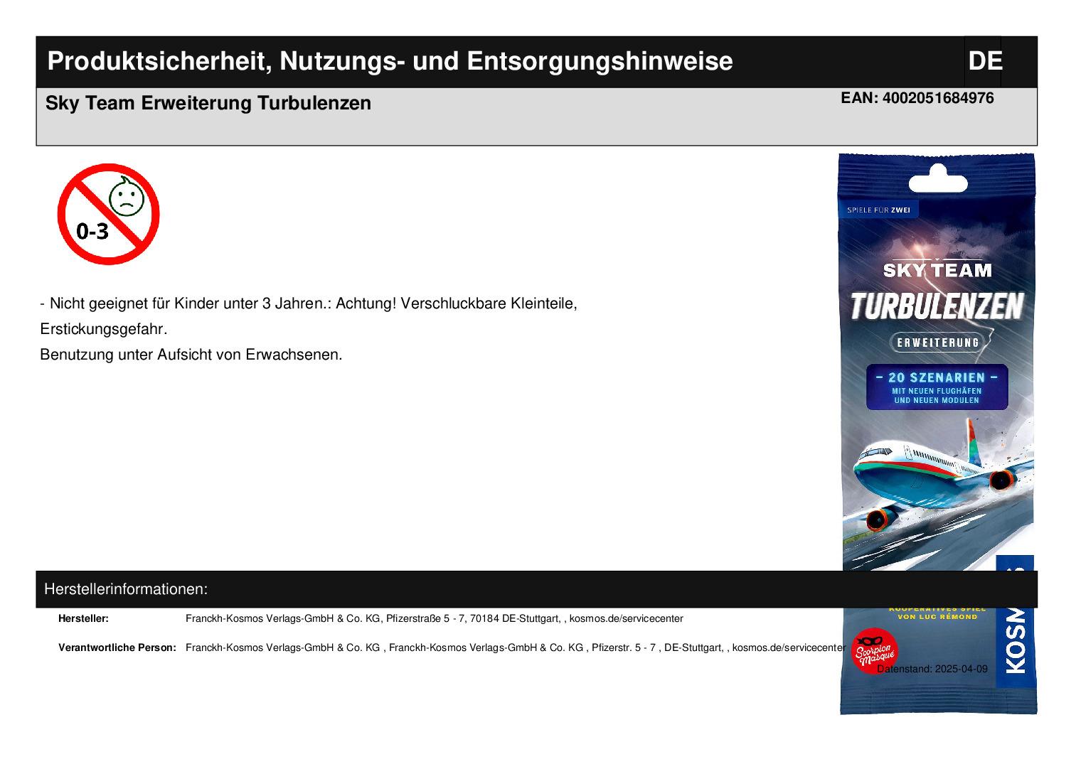 Sky Team Erweiterung Turbulenzen