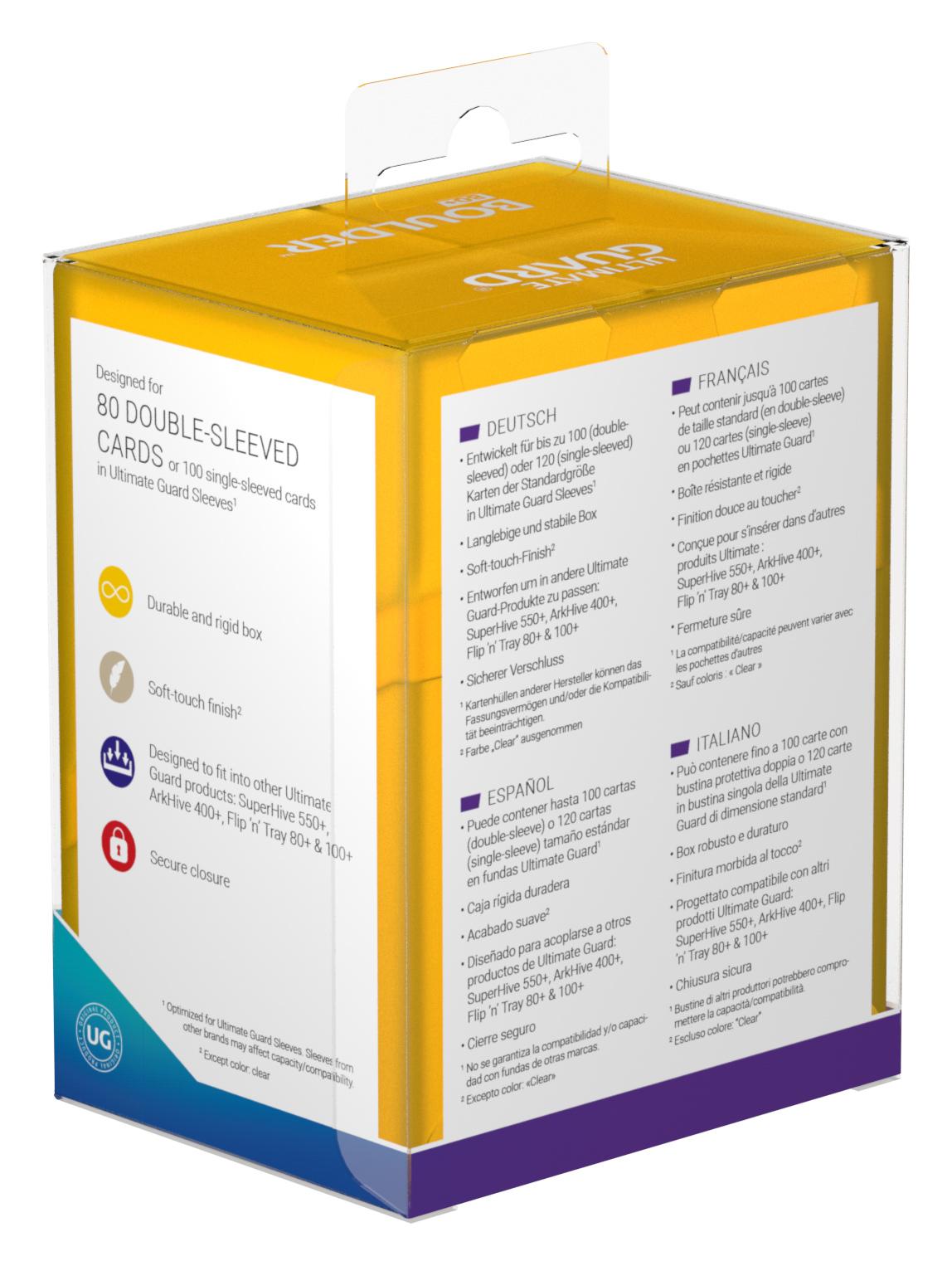 Ultimate Guard Boulder Deck Case 80+ Standardgröße Bernstein