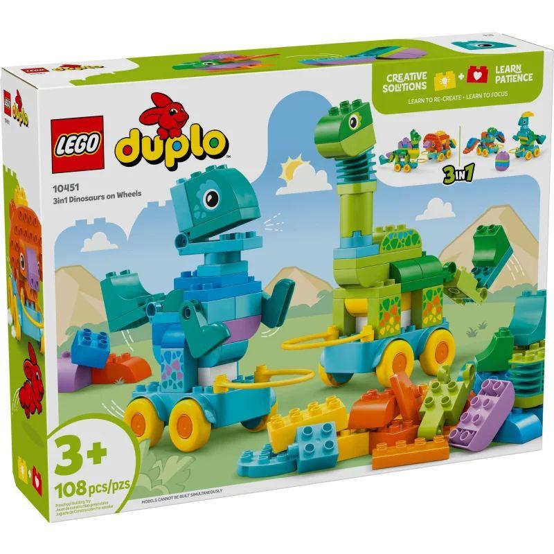 LEGO duplo Dinos auf Rädern 3in1 Set