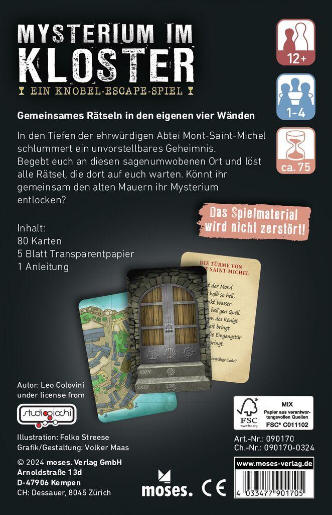 Mysterium im Kloster - Escape-Spiel Mysterium im Kloster - Escape-Spiel