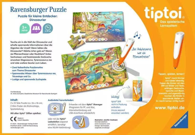 tiptoi Puzzle für kleine Entdecker: Dinosaurier - Kinderpuzzle ab 3 Jahren