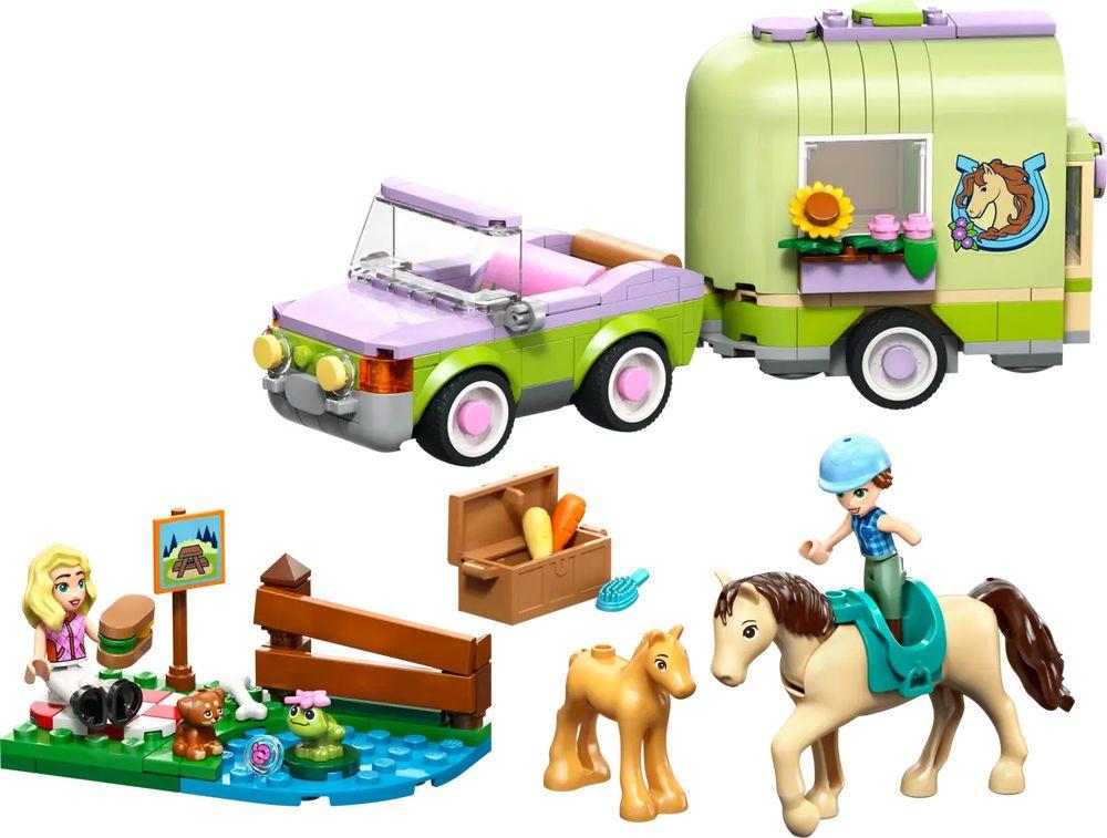 LEGO Friends Pferd und Fohlen mit Pferdeanhänger