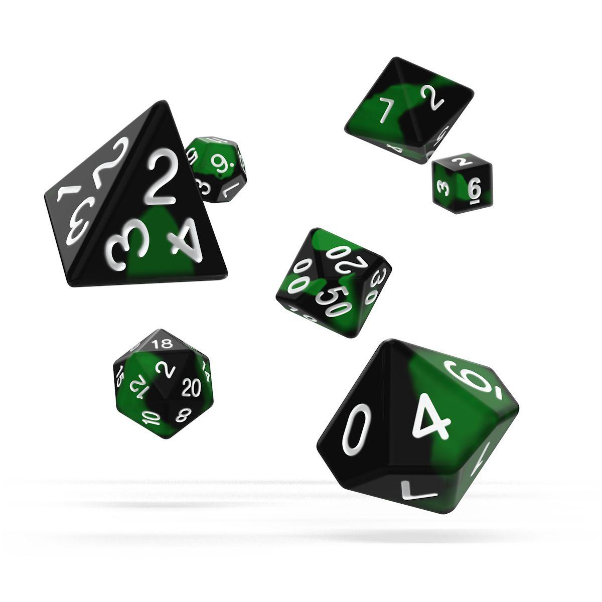 Oakie Doakie Dice RPG Set Glow in the Dark - Biohazard (7)