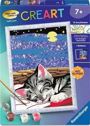 CreArt, Malen nach Zahlen Kinder Katzenträume