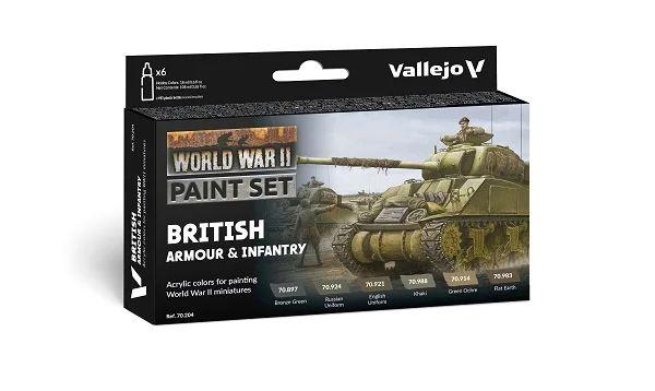 Model Color: WWII Paint Set British Armour & Infantry (6 Farben) Model Color: WWII Paint Set British Armour & Infantry (6 Farben)