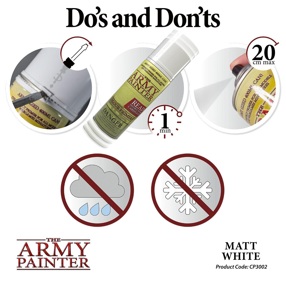 Army Painter: Base Primer Matt White