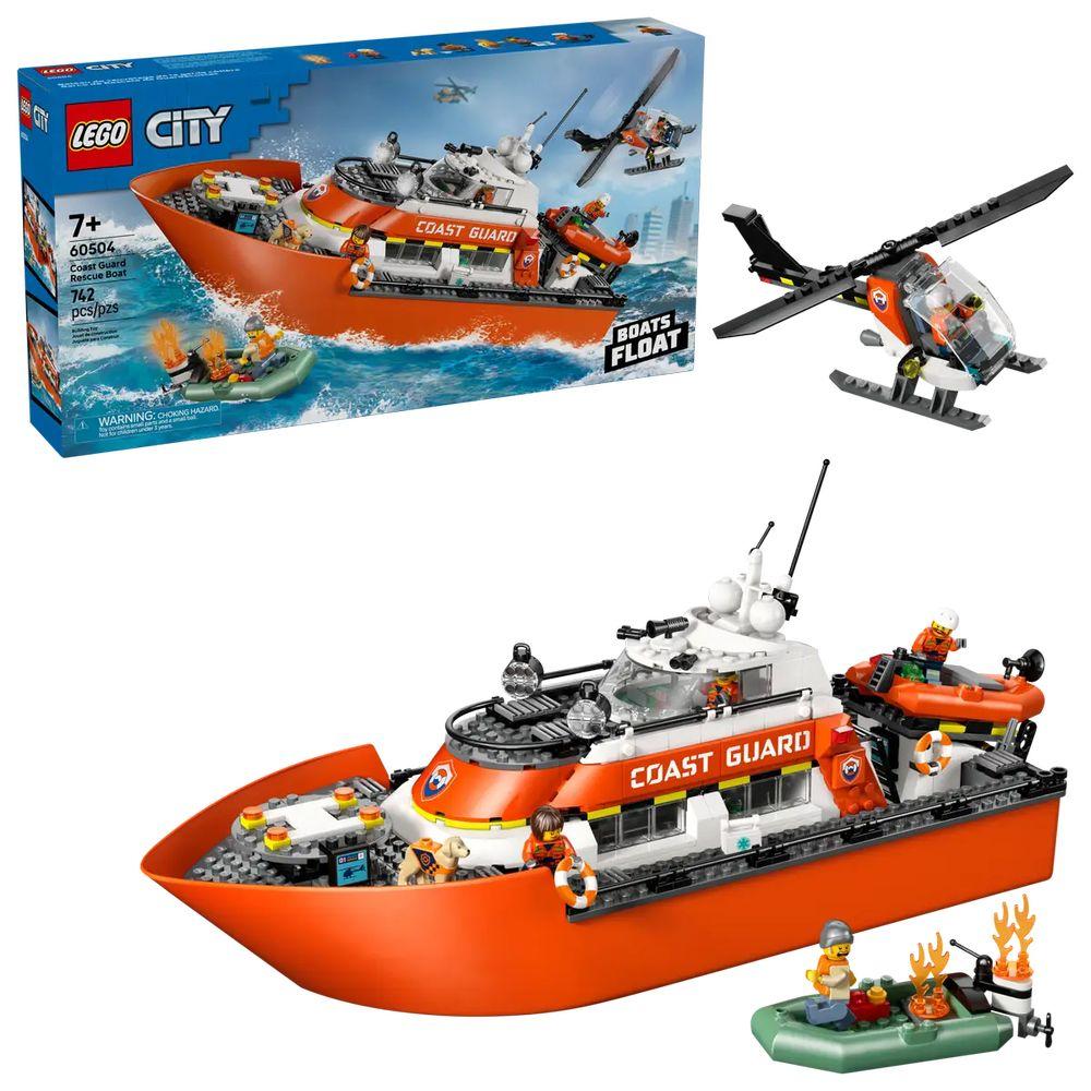 LEGO CITY Exploration Rettungsboot der Küstenwache mit Hubschrauber