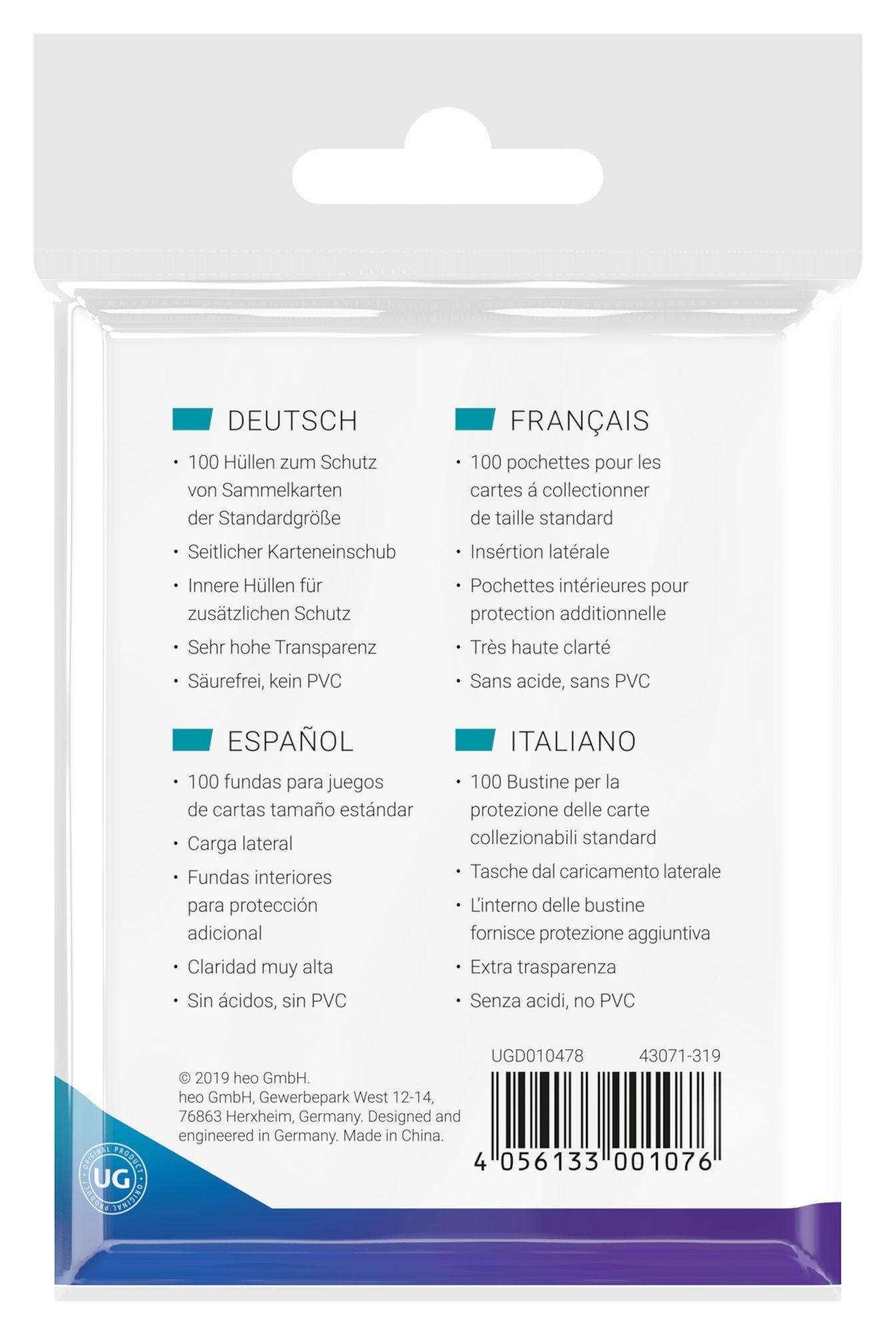 Ultimate Guard Precise-Fit Side-Loading Sleeves Standardgröße (100)