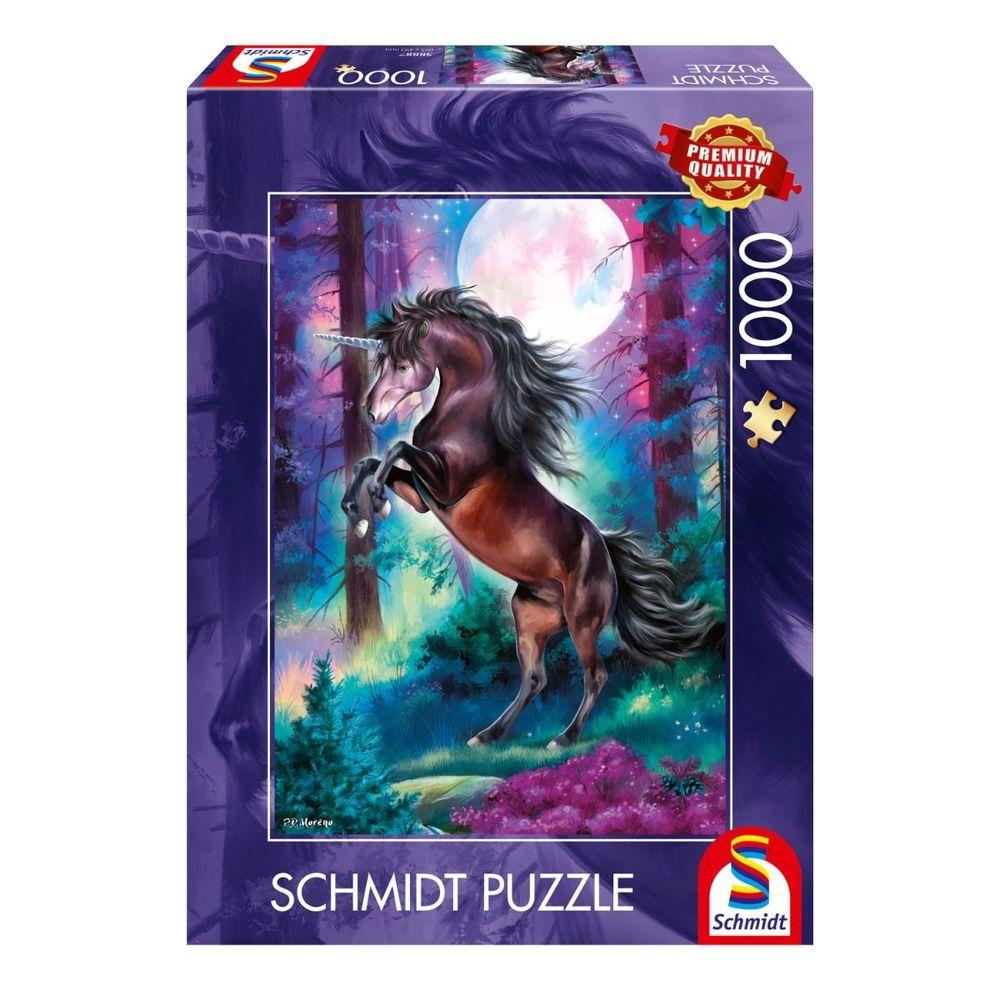 Einhorn bei Vollmond, 1.000 Teile Puzzle