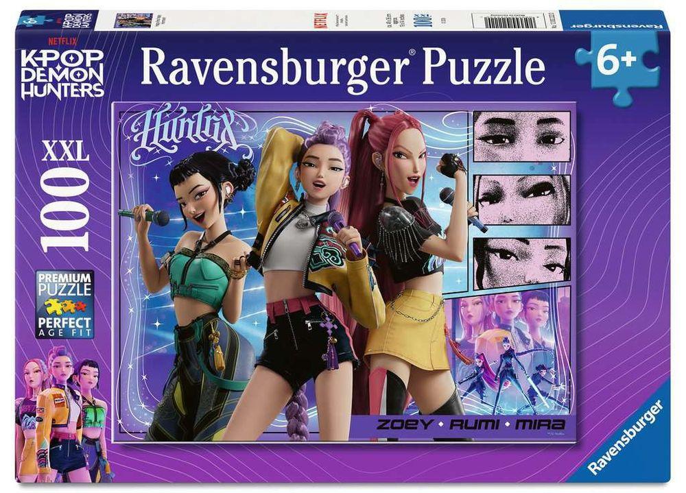 100 Teile XXL Puzzle: KPop Demon Hunters - Happy fans, happy Honmoon!