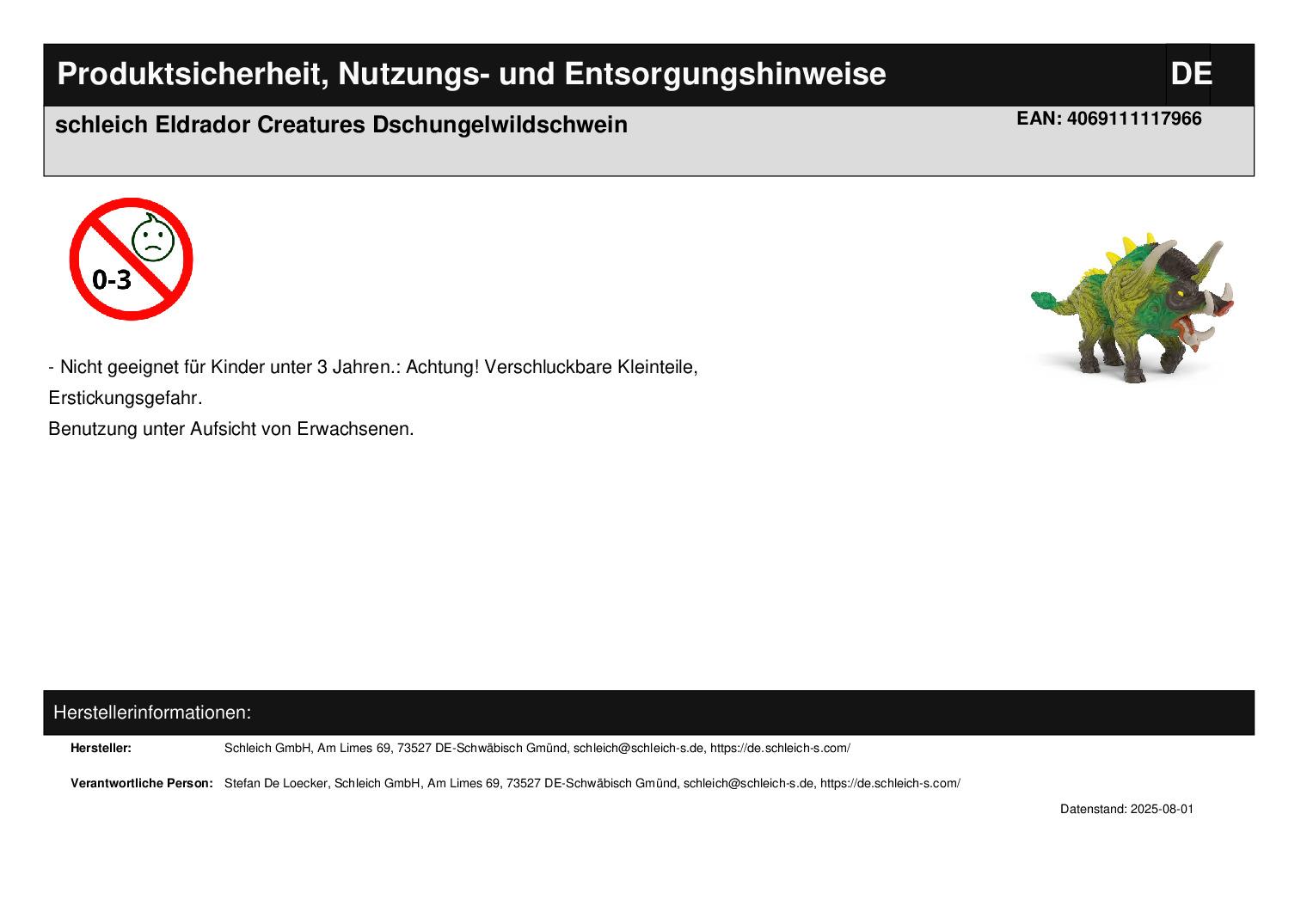 schleich Eldrador Creatures Dschungelwildschwein
