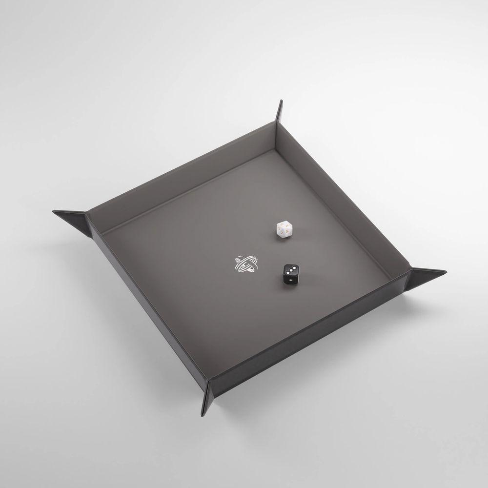 Gamegenic Magnetic Dice Tray Square Black&Gray