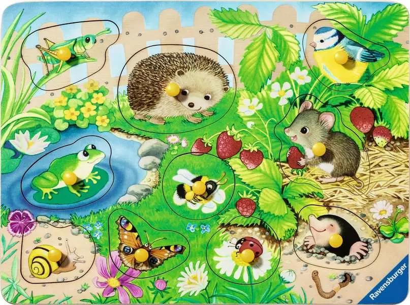 Kinderpuzzle ab 2 Jahren - Meine Gartenfreunde - 10 Teile