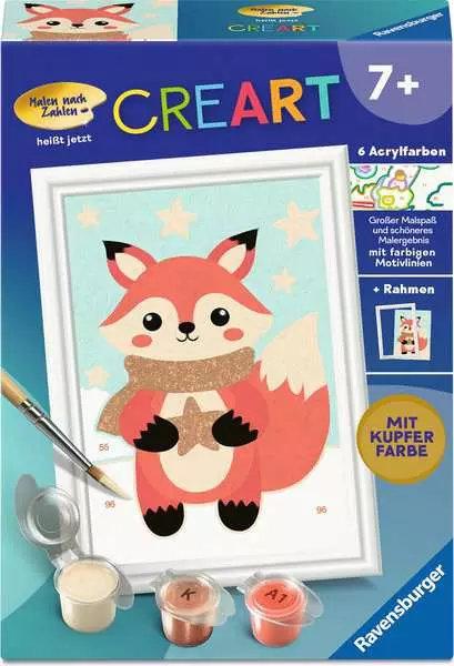CreArt, Malen nach Zahlen Kinder - Sternen-Fuchs