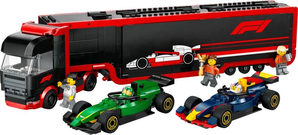 LEGO CITY F1 Transporter mit RB20 & AMR24 F1 Rennautos